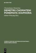 Demetrius / Prinzing |  Demetrii Chomateni Ponemata diaphora | eBook | Sack Fachmedien