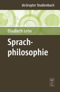 Leiss |  Sprachphilosophie | Buch |  Sack Fachmedien