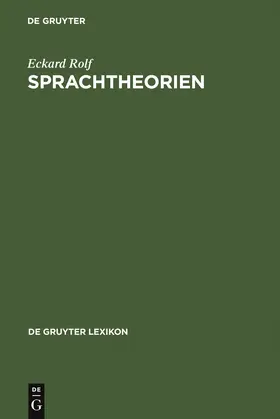 Rolf |  Sprachtheorien | Buch |  Sack Fachmedien