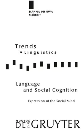 Pishwa | Language and Social Cognition | Buch | 978-3-11-020586-2 | sack.de