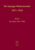 Häuser |  Die Leipziger Rektoratsreden 1871-1933 | Buch |  Sack Fachmedien