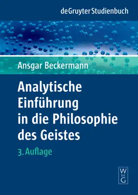 Beckermann |  Analytische Einführung in die Philosophie des Geistes | eBook | Sack Fachmedien