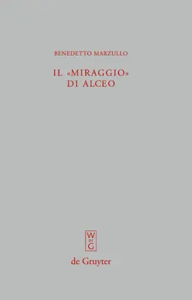 Marzullo | Il  "miraggio" di Alceo: Fr. 140 V. | E-Book | www.sack.de