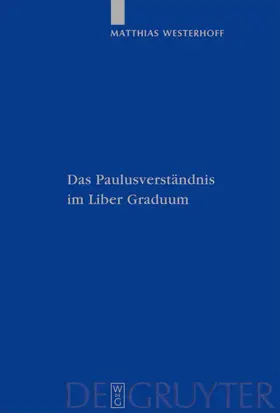 Westerhoff | Das Paulusverständnis im Liber Graduum | E-Book | www.sack.de
