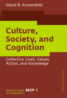 Kronenfeld |  Culture, Society, and Cognition | eBook | Sack Fachmedien