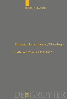 Parker | Manuscripts, Texts, Theology | E-Book | sack.de