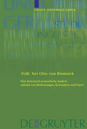 Odenwald-Varga |  'Volk' bei Otto von Bismarck | Buch |  Sack Fachmedien