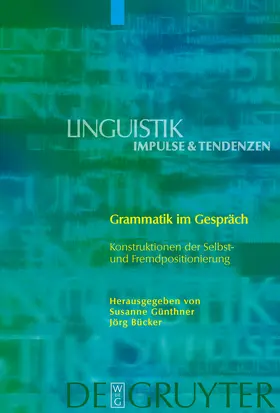 Bücker / Günthner |  Grammatik im Gespräch | Buch |  Sack Fachmedien