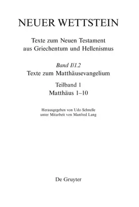 Schnelle |  Texte zum Matthäusevangelium | eBook | Sack Fachmedien