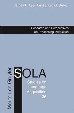 Lee / Benati | Research and Perspectives on Processing Instruction | E-Book | sack.de