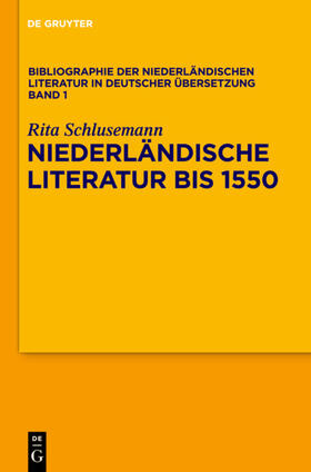 Schlusemann | Niederländische Literatur bis 1550 | E-Book | sack.de