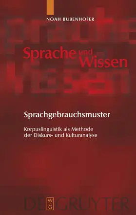 Bubenhofer |  Sprachgebrauchsmuster | Buch |  Sack Fachmedien