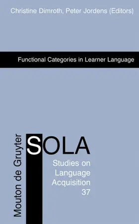 Dimroth / Jordens |  Functional Categories in Learner Language | eBook | Sack Fachmedien