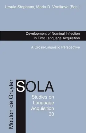 Stephany / Voeikova | Development of Nominal Inflection in First Language Acquisition | E-Book | sack.de