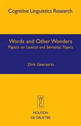 Geeraerts |  Words and Other Wonders | eBook | Sack Fachmedien
