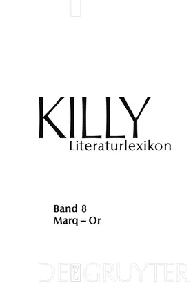 Kühlmann / Killy |  Marq - Or | Buch |  Sack Fachmedien