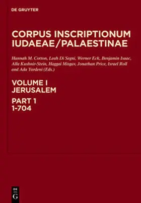 Cotton / Segni / Eck |  Jerusalem: 1-704 | Buch |  Sack Fachmedien