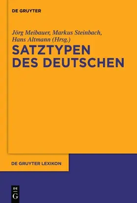 Meibauer / Steinbach / Altmann | Satztypen des Deutschen | E-Book | www.sack.de