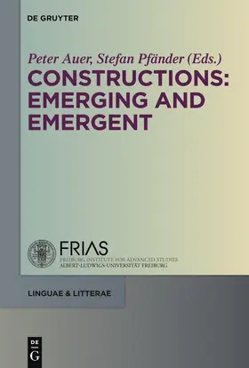 Pfänder / Auer | Constructions | Buch | 978-3-11-022907-3 | sack.de