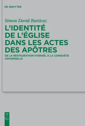Butticaz | L'identité de l'Église dans les Actes des apôtres | E-Book | www.sack.de