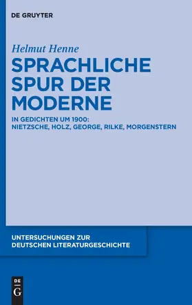Henne | Sprachliche Spur der Moderne | Buch | 978-3-11-023000-0 | www.sack.de