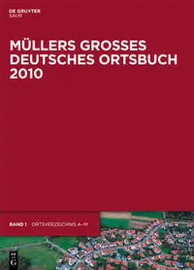 Opitz | Müllers Großes Deutsches Ortsbuch 2010 | Buch | 978-3-11-023050-5 | www.sack.de