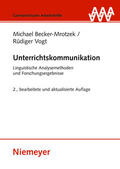 Becker-Mrotzek / Vogt |  Unterrichtskommunikation | eBook | Sack Fachmedien