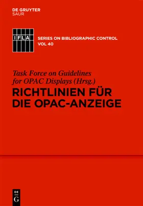 Richtlinien für die OPAC-Anzeige | E-Book | sack.de