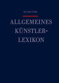 Meißner / Beyer / Savoy |  Allgemeines Künstlerlexikon (AKL) | Buch |  Sack Fachmedien