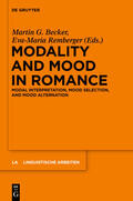 Remberger / Becker |  Modality and Mood in Romance | Buch |  Sack Fachmedien