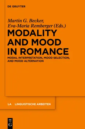 Becker / Remberger |  Modality and Mood in Romance | eBook | Sack Fachmedien