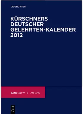 Kürschner |  2012 | Buch |  Sack Fachmedien