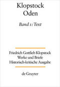 Klopstock / Gronemeyer / Hurlebusch |  Text | Buch |  Sack Fachmedien