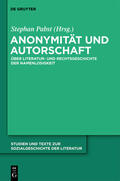 Pabst |  Anonymität und Autorschaft | Buch |  Sack Fachmedien