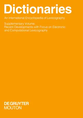 Hausmann / Gouws / Reichmann | Dictionaries. An International Encyclopedia of Lexicography | E-Book | sack.de