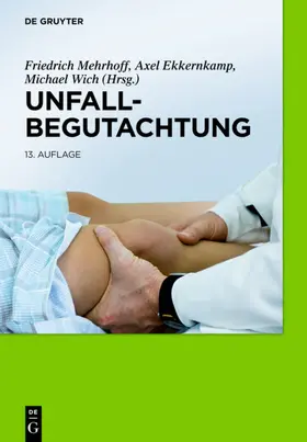 Mehrhoff / Ekkernkamp / Wich | Unfallbegutachtung | Buch | 978-3-11-024063-4 | sack.de
