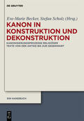 Becker / Scholz |  Kanon in Konstruktion und Dekonstruktion | Buch |  Sack Fachmedien