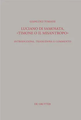 Tomassi |  Luciano di Samosata, "Timone o il misantropo" | Buch |  Sack Fachmedien