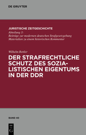 Rettler | Der strafrechtliche Schutz des sozialistischen Eigentums in der DDR | E-Book | sack.de