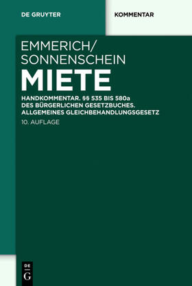 Emmerich / Sonnenschein / Rolfs | Miete | Buch | 978-3-11-024864-7 | sack.de