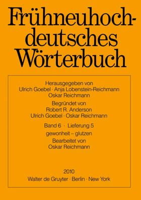 Goebel / Lobenstein-Reichmann / Reichmann |  gewonheit - glutzen | Buch |  Sack Fachmedien