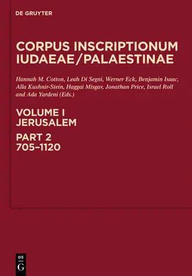 Cotton / Yardeni / Di Segni |  Jerusalem: 705-1120 | Buch |  Sack Fachmedien