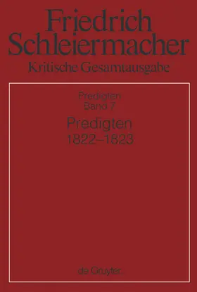 Kunz | Predigten 1822-1823 | Buch | 978-3-11-025242-2 | sack.de
