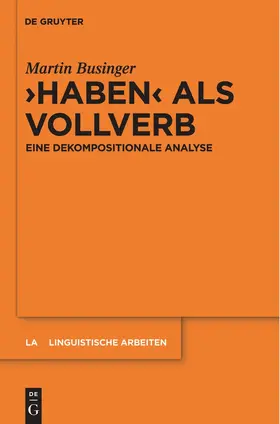 Businger |  "Haben" als Vollverb | Buch |  Sack Fachmedien