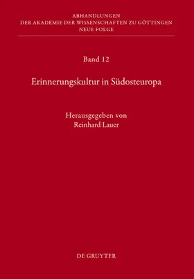 Lauer |  Erinnerungskultur in Südosteuropa | eBook | Sack Fachmedien