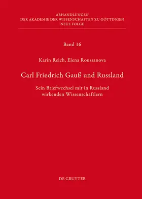 Reich / Roussanova |  Reich, K: Carl Friedrich Gauß und Russland | Buch |  Sack Fachmedien