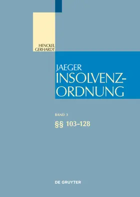 Giesen / Henckel / Jacoby |  §§ 103-128 | eBook | Sack Fachmedien