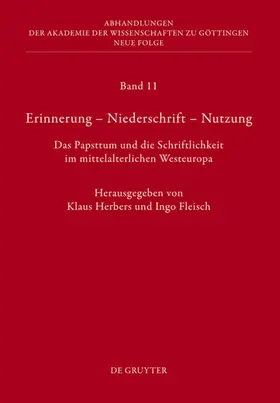 Herbers / Fleisch | Erinnerung – Niederschrift – Nutzung | E-Book | sack.de