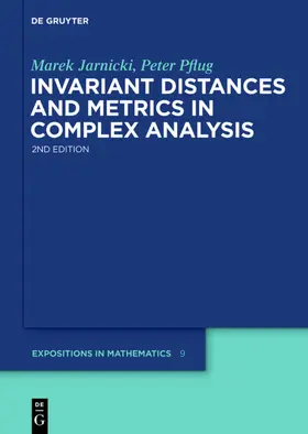 Jarnicki / Pflug | Invariant Distances and Metrics in Complex Analysis | E-Book | sack.de