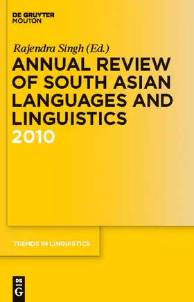 Singh |  Annual Review of South Asian Languages and Linguistics | Buch |  Sack Fachmedien